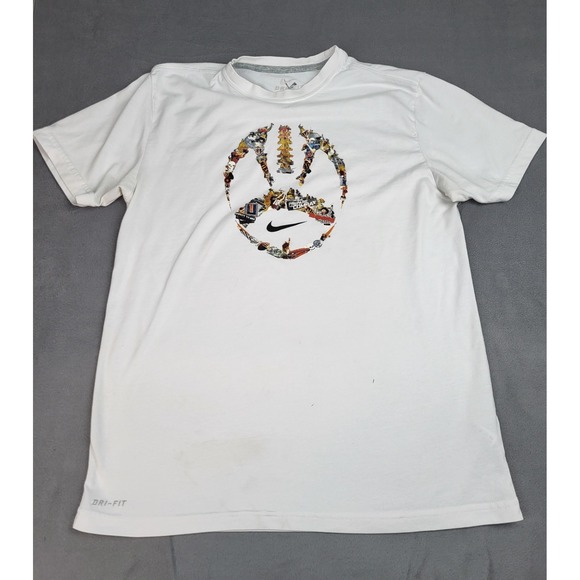 Nike Other - Nike Football Shirt Mens Medium White Prepare For Combat College Ball Crew Neck